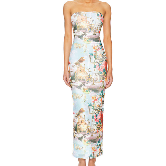 superdown Dresses & Skirts - NEW Superdown x Revolve Harmony Strapless Maxi Dress Size XSmall Whimsy